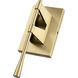 None Wall Sconce Wall Light in Vintage Brass